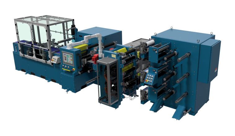 IMC calender machine on the production floor