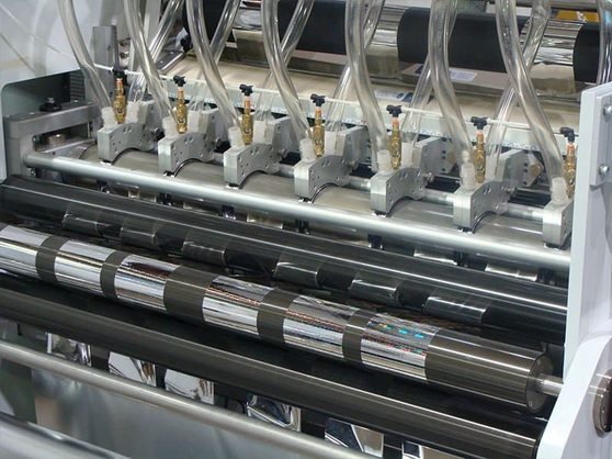 Cartridge slitting heads on an IMC slitter