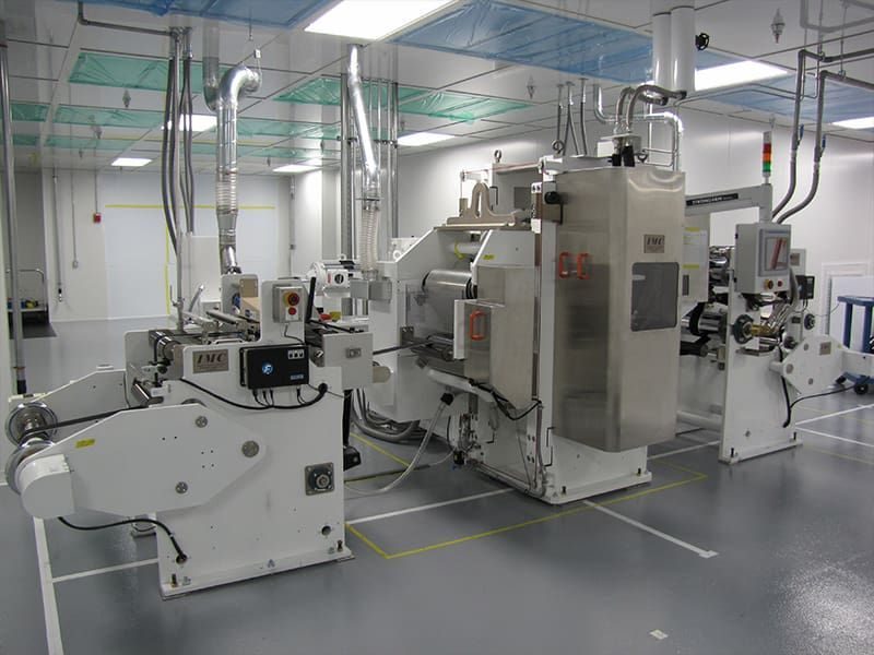 IMC electrode calender with in-line thickness gauging