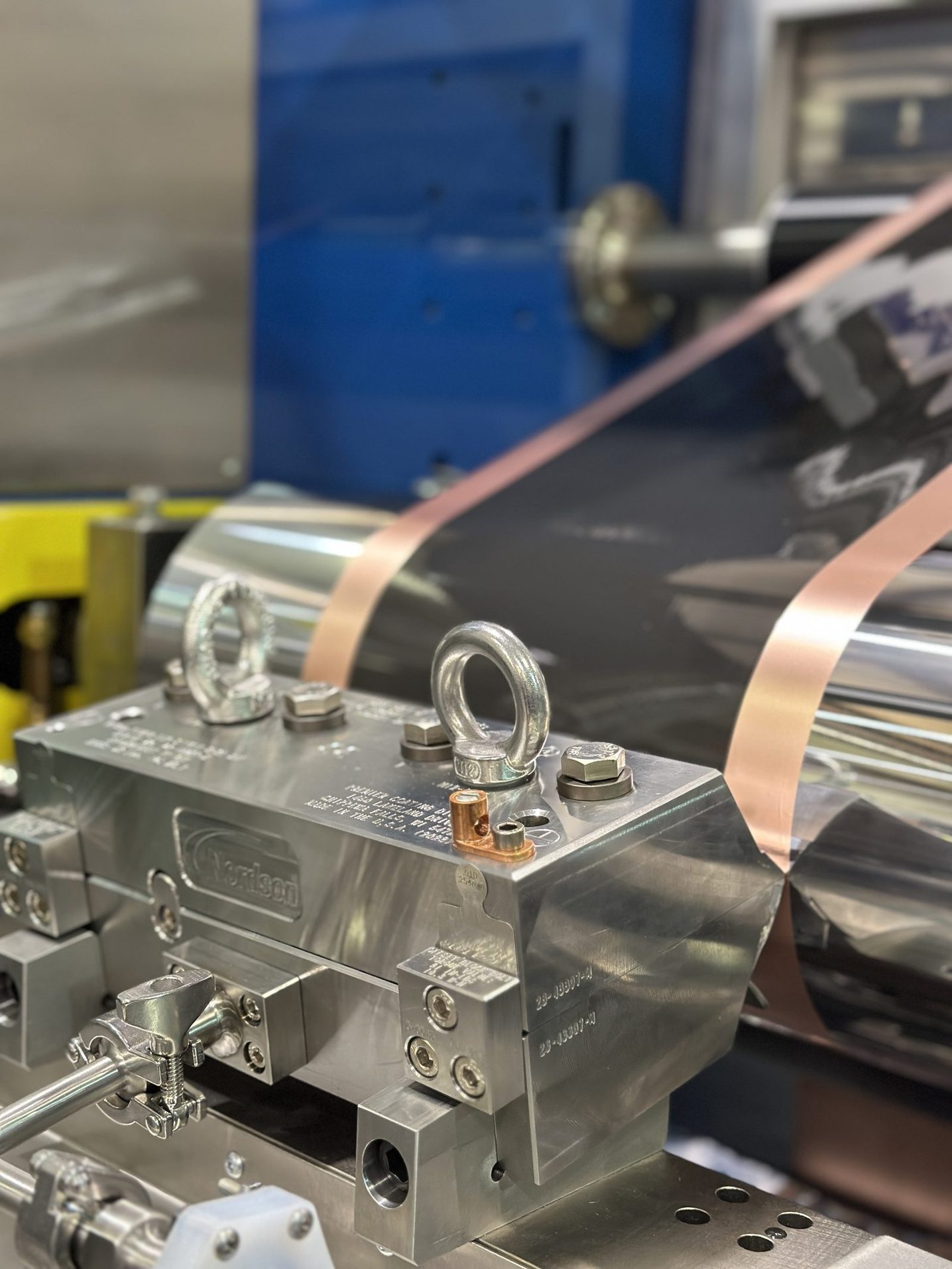 IMC slot die coating station close-up